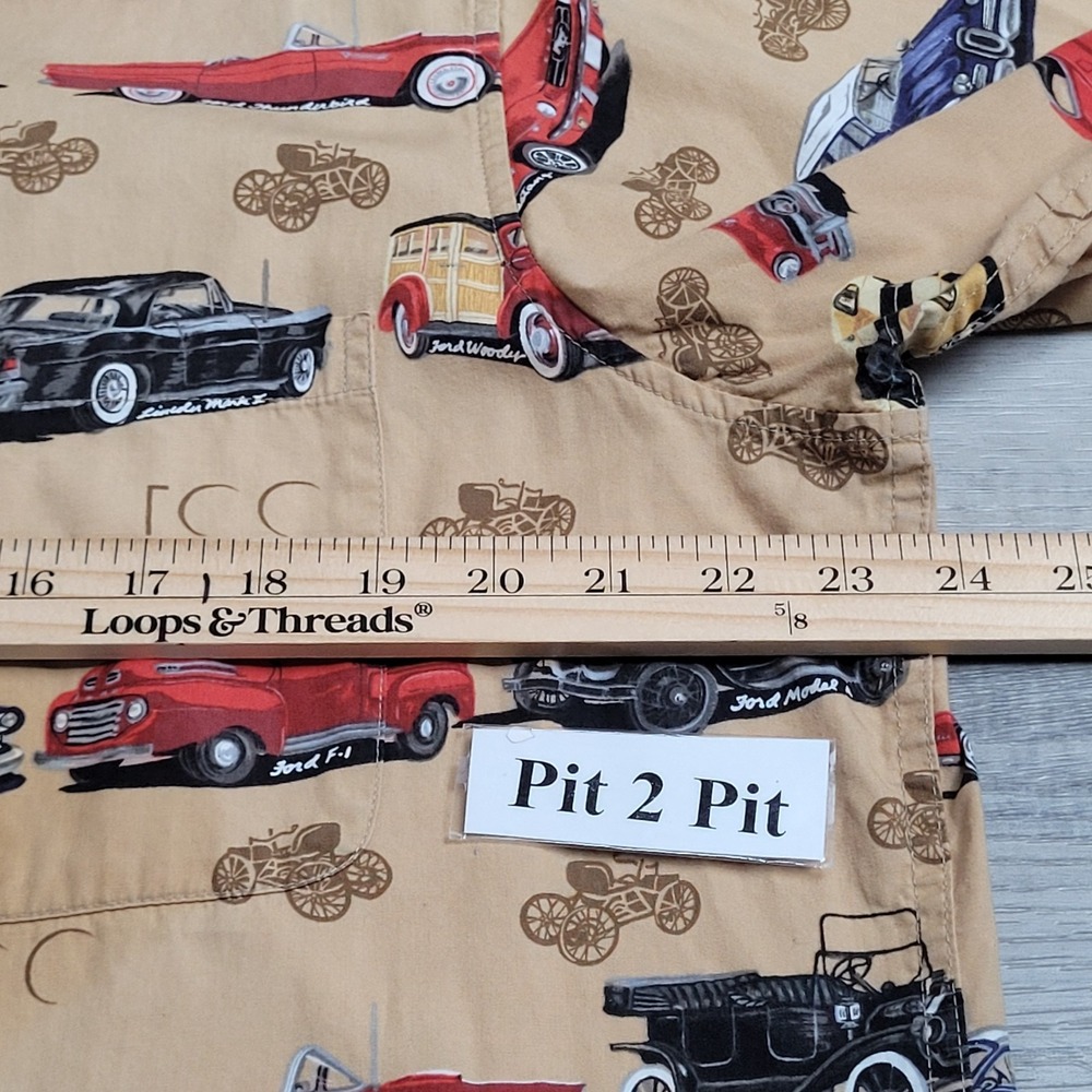 🚗Reyn Spooner Classic Cars Shirt Mens Large Vintage Auto Print Made in Hawaii - Picture 12 of 14